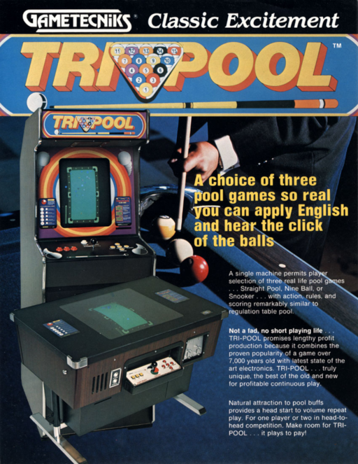 Tri-Pool (Casino Tech) Arcade Game Cover